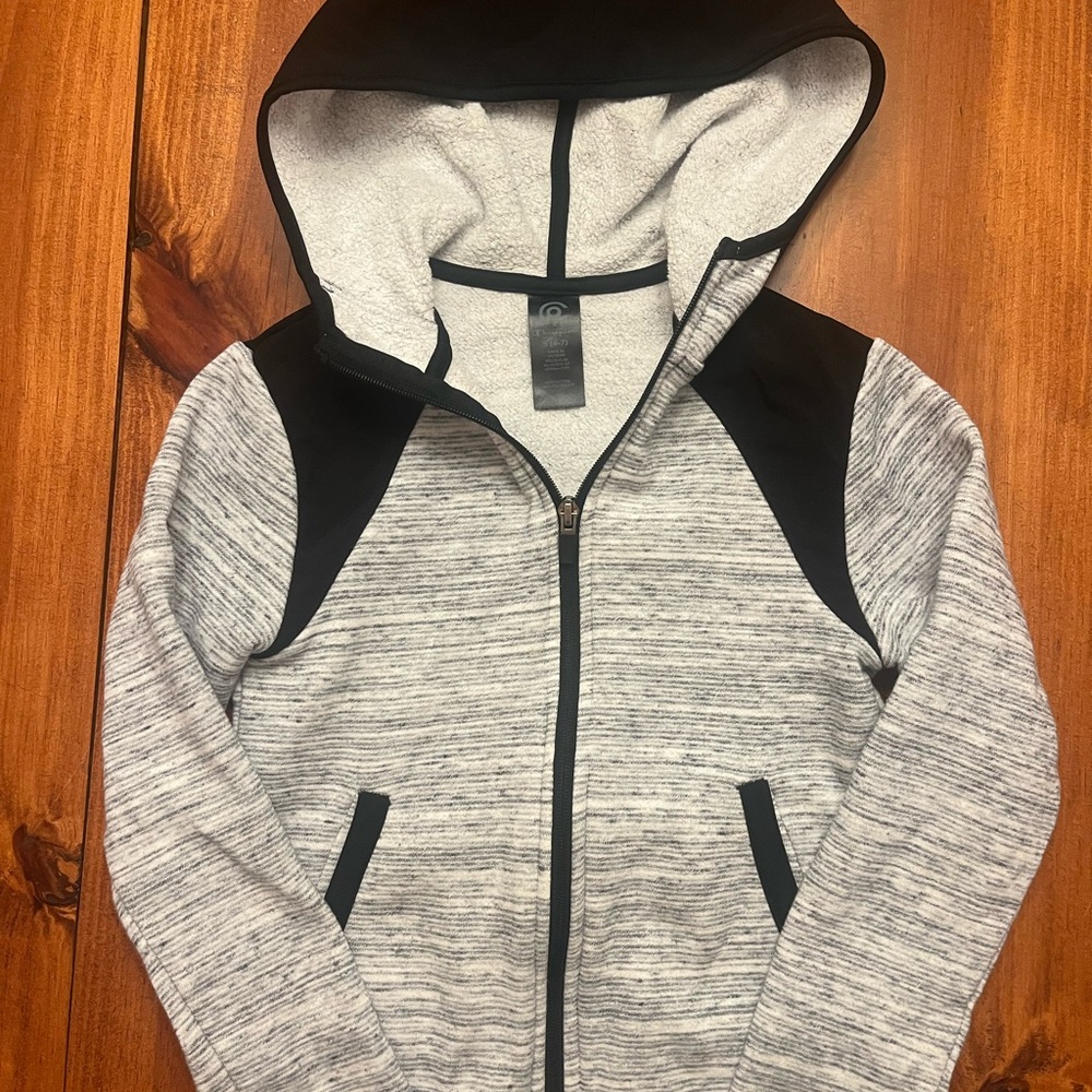 Youth Champion Black, Cream and Gray Hoodie